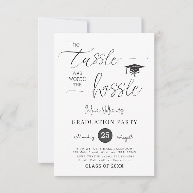 Printable Download Graduation Party  Invitation (Front)