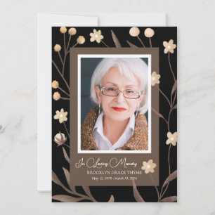Printable Framed Photo Celebration of Life Program