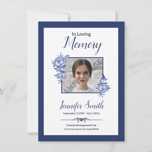 Printable Funeral Prayer Card (Front)