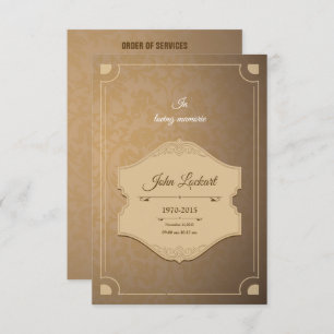 Printable Funeral Program Template
