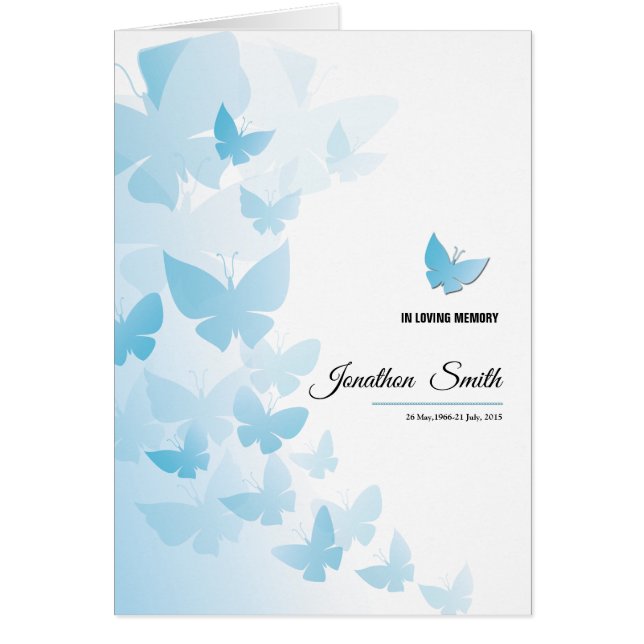 Printable Funeral Program Template (Front)