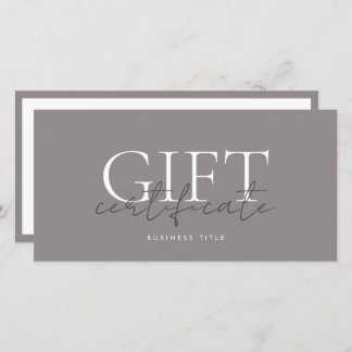 Printable Gift Card Template Easy To Customise