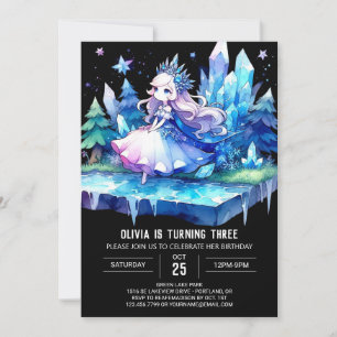 Printable Kids Princess Birthday Invitation