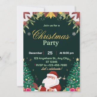 Printable Minimalist Festive Christmas Card