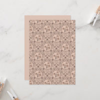 Printable Mocha Rococo Revival Mandala Scallop