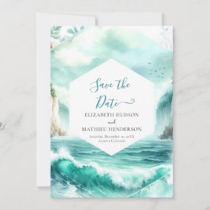 Printable Nature Nautical Wedding Save The Date
