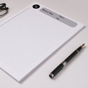 Printable Paper Grey Engineering Graph Sheets Notepad