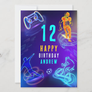 Printable  Personalised Boy Birthday Card