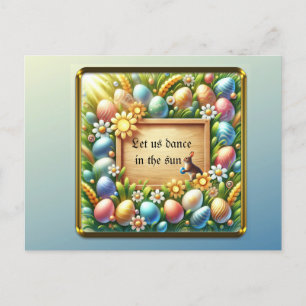 Printable personalised easter card