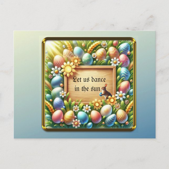Printable personalized easter card (Front)