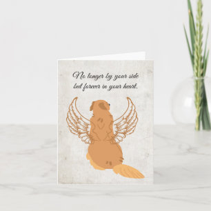 Printable Pet Condolence Card with Dogs with Wings