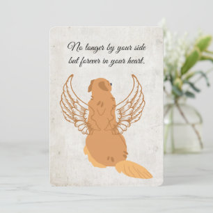 Printable Pet Condolence Card with Dogs with Wings
