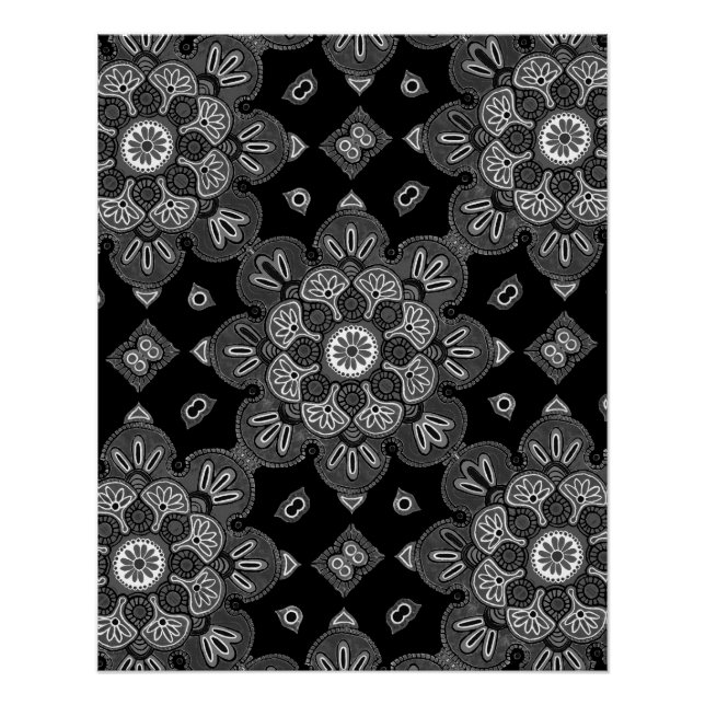  Printable Poster with Medallion Design (Front)