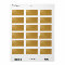 Printable shiny gold glitter blank address labels