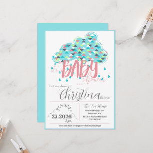 Printable Sprinkle Shower Mum-to-be Baby Shower Invitation