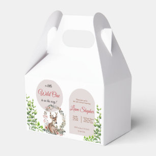 Printable Sweet Baby Deer Wildflowers Forest Vibe  Favour Box
