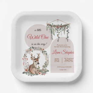 Printable Sweet Woodland Baby Shower Plates