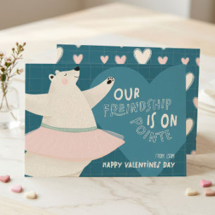 Printable Valentine Card for Kids   Polar Bear