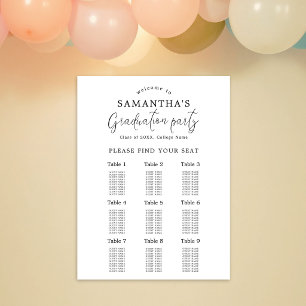 Printable Welcome & Seating Chart Graduation