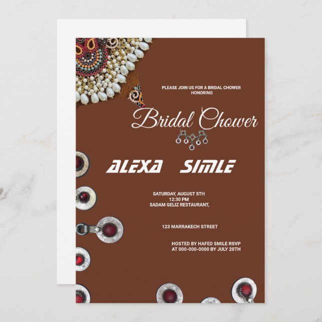 Printables Wedding Invites  (Front/Back)