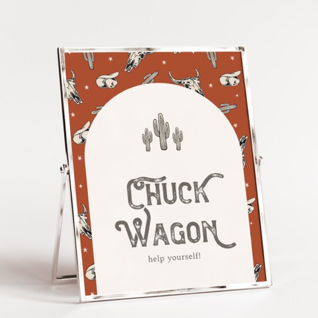 Printed 8x10 Wild West Chuck Wagon Sign (Creator Uploaded)