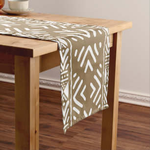 Printed African Bogolan Table Runner