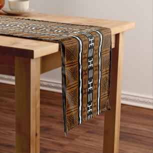 Printed African Bogolan Table Runner