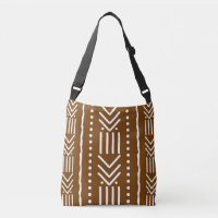 Printed African Mud Cloth Design Tote Bag