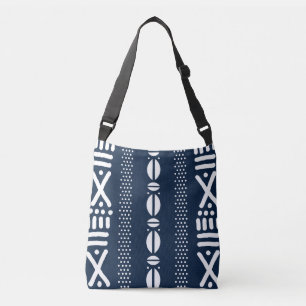Printed African Mud Cloth Design Tote Bag