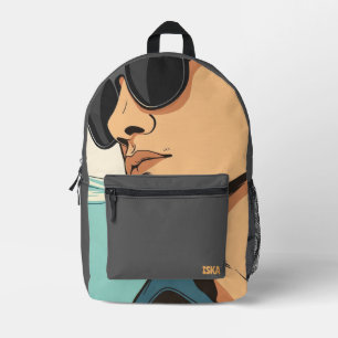 Printed Backpack
