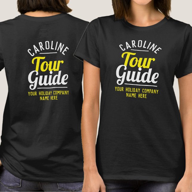 Printed Both Sides - Travel and Group Tour Guide T-Shirt (Creator Uploaded)