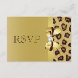 Printed Bow, Diamond & Leopard Print RSVP