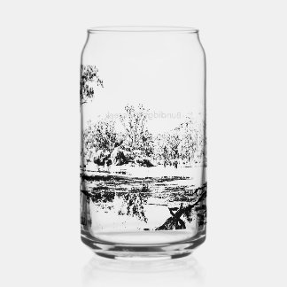 Printed can glass