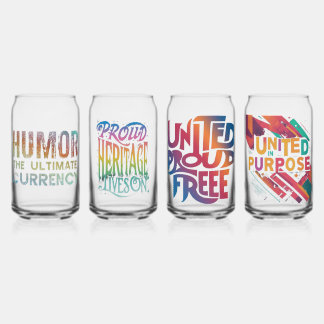 Printed Can Glass