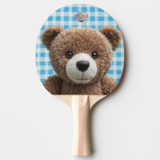 Printed children's Ping Pong ball – Teddy bear   Paddle