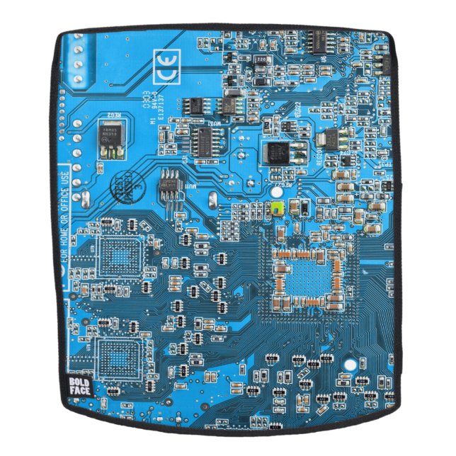 Printed Circuit Assembly PCB Blue Circuit Board Backpack (Removable Face)