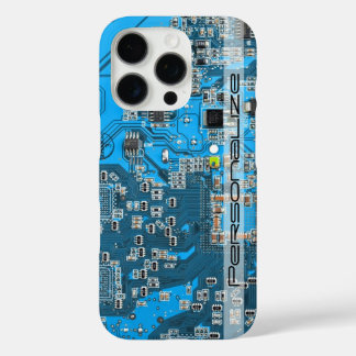 Printed Circuit Assembly PCB Blue Circuit Board iPhone 16 Pro Case