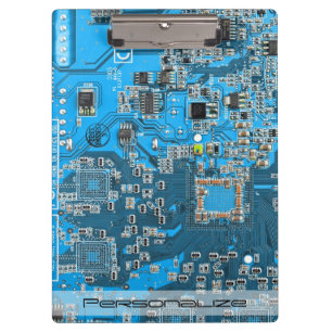 Printed Circuit Assembly PCB Blue Circuit Board Clipboard