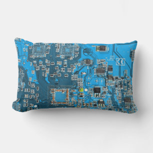 Printed Circuit Assembly PCB Blue Circuit Board Lumbar Cushion