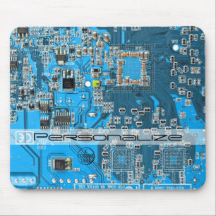 Printed Circuit Assembly PCB Blue Circuit Board Mouse Pad