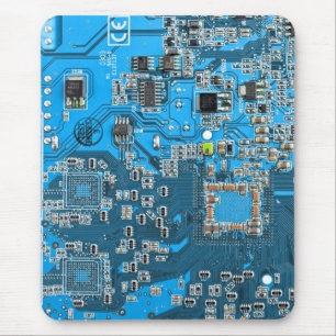 Printed Circuit Assembly PCB Blue Circuit Board Mouse Pad