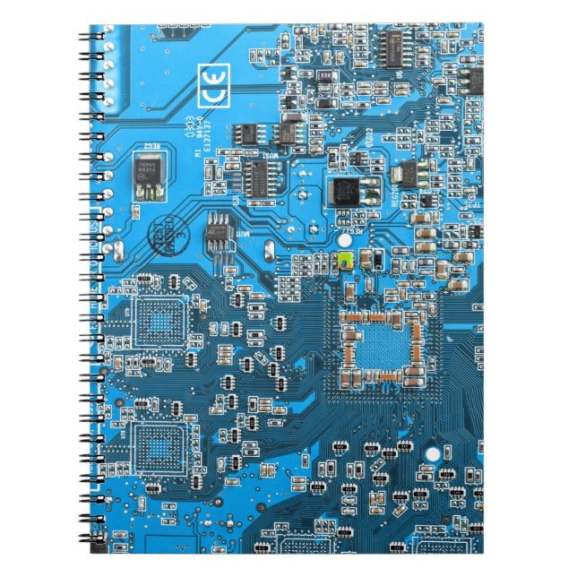 Printed Circuit Assembly PCB Blue Circuit Board Notebook (Front)