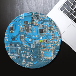 Printed Circuit Assembly PCB Blue Circuit Board Paper Plate