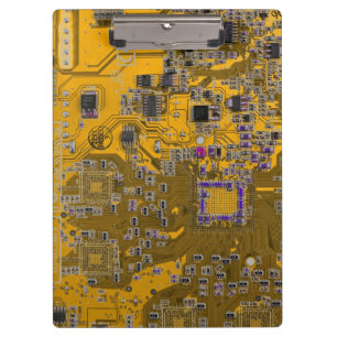 Printed Circuit Assembly PCB Circuit Board Orange Clipboard