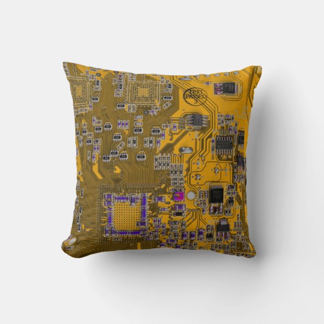Printed Circuit Assembly PCB Circuit Board Orange Cushion (Front)