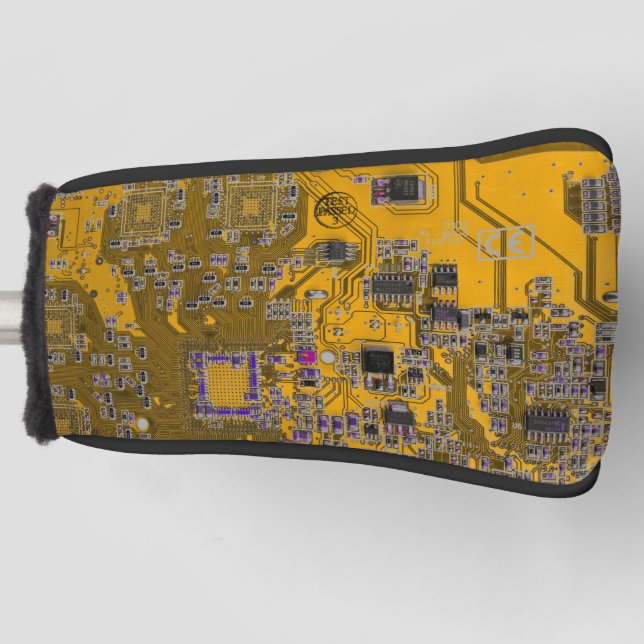 Printed Circuit Assembly PCB Circuit Board Orange Golf Head Cover (Front)