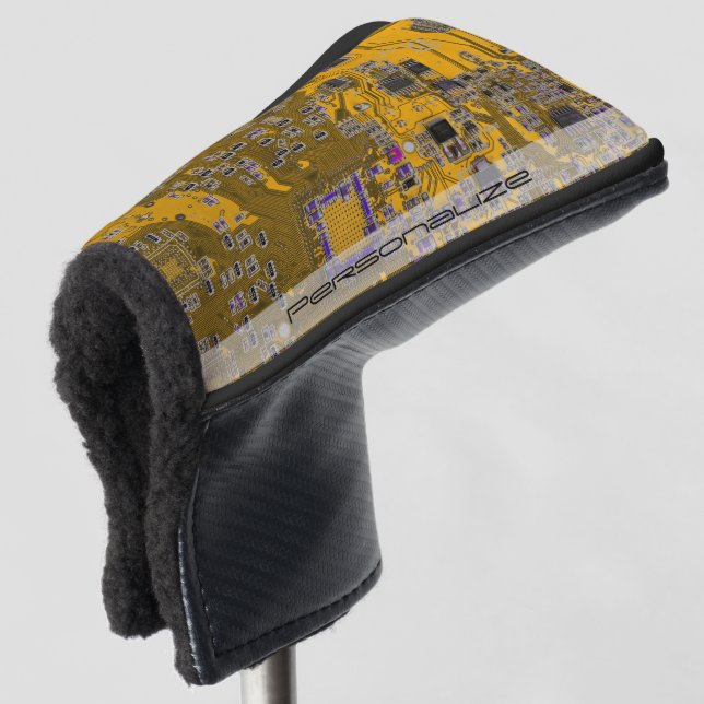 Printed Circuit Assembly PCB Circuit Board Orange Golf Head Cover (3/4 Front)