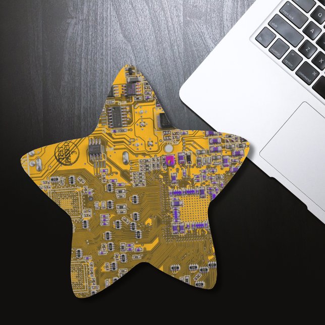 Printed Circuit Assembly PCB Circuit Board Orange Star Sticker (Creator Uploaded)