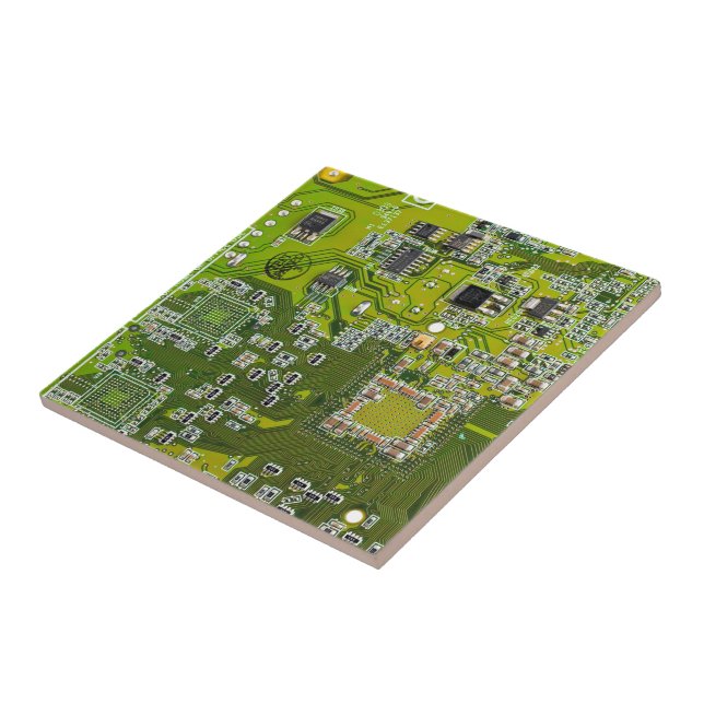 Printed Circuit Assembly PCB Green Circuit Board 2 Ceramic Tile (Side)