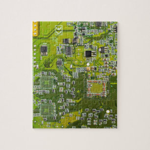 Printed Circuit Assembly PCB Green Circuit Board 2 Jigsaw Puzzle